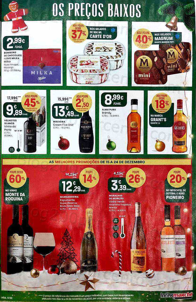 Antevisão Folheto INTERMARCHÉ Super Promoções de 15 a 24 dezembro