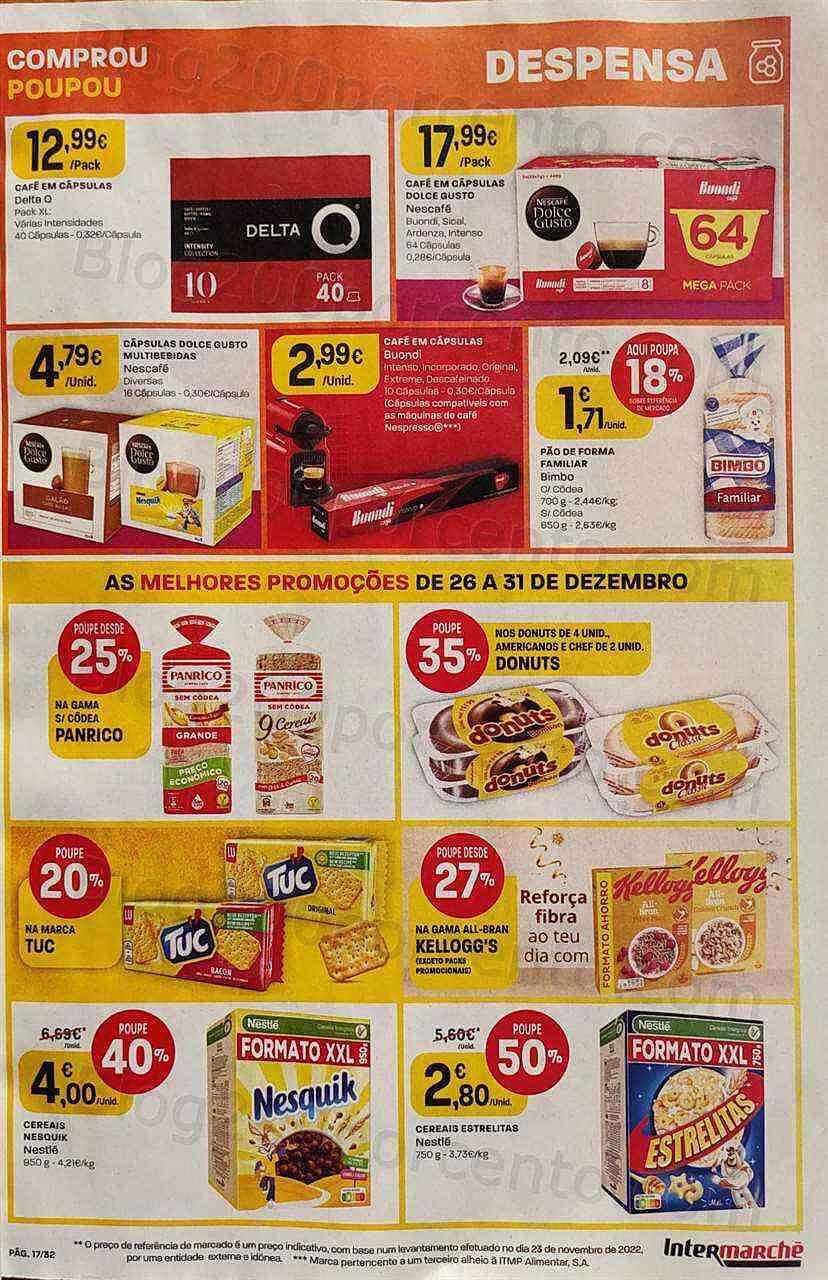 Antevisão Folheto INTERMARCHÉ Super Promoções de 26 a 31 dezembro