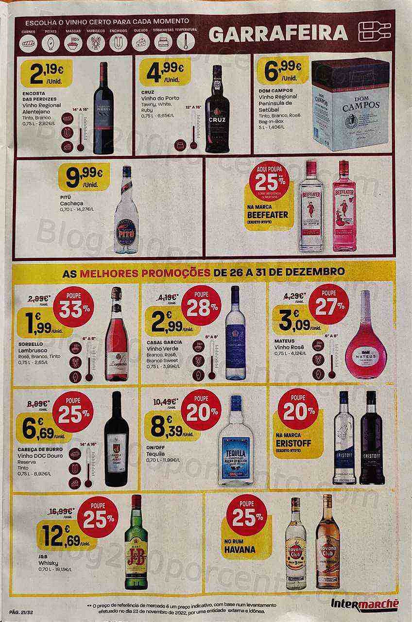 Antevisão Folheto INTERMARCHÉ Super Promoções de 26 a 31 dezembro