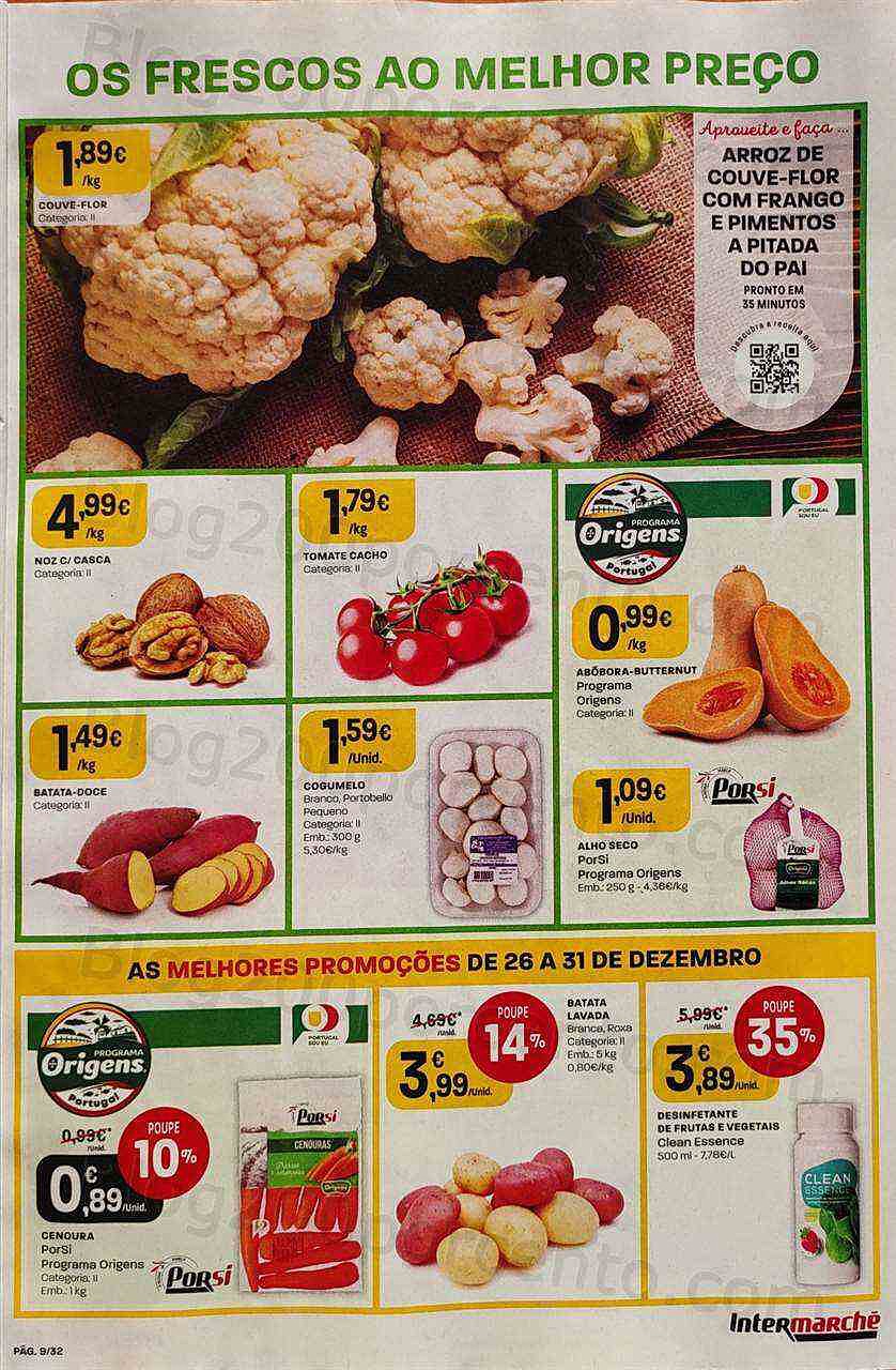 Antevisão Folheto INTERMARCHÉ Super Promoções de 26 a 31 dezembro