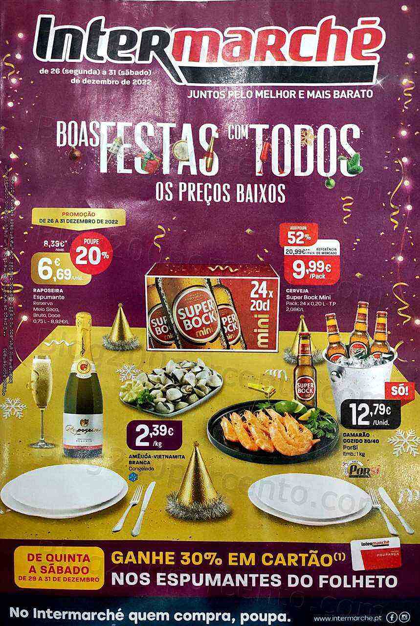 Antevisão Folheto INTERMARCHÉ Promoções de 26 a 31 dezembro