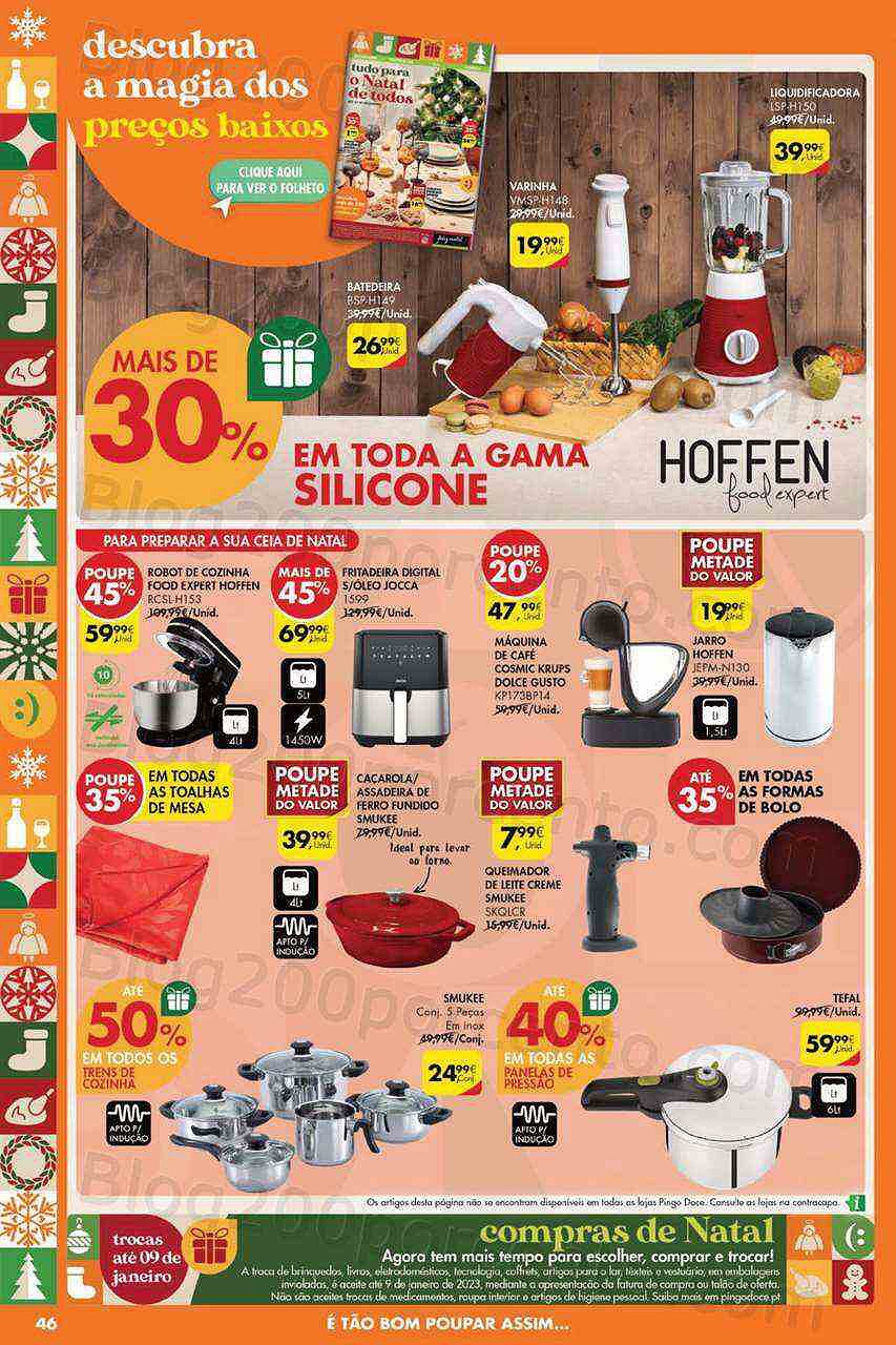 Antevisão Folheto PINGO DOCE Bazar Grandes Promoções de 20 a 26 dezembro