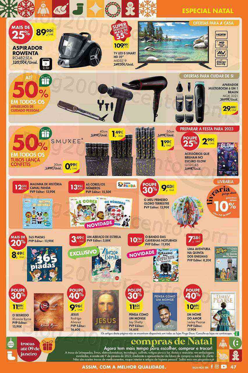 Antevisão Folheto PINGO DOCE Bazar Grandes Promoções de 20 a 26 dezembro