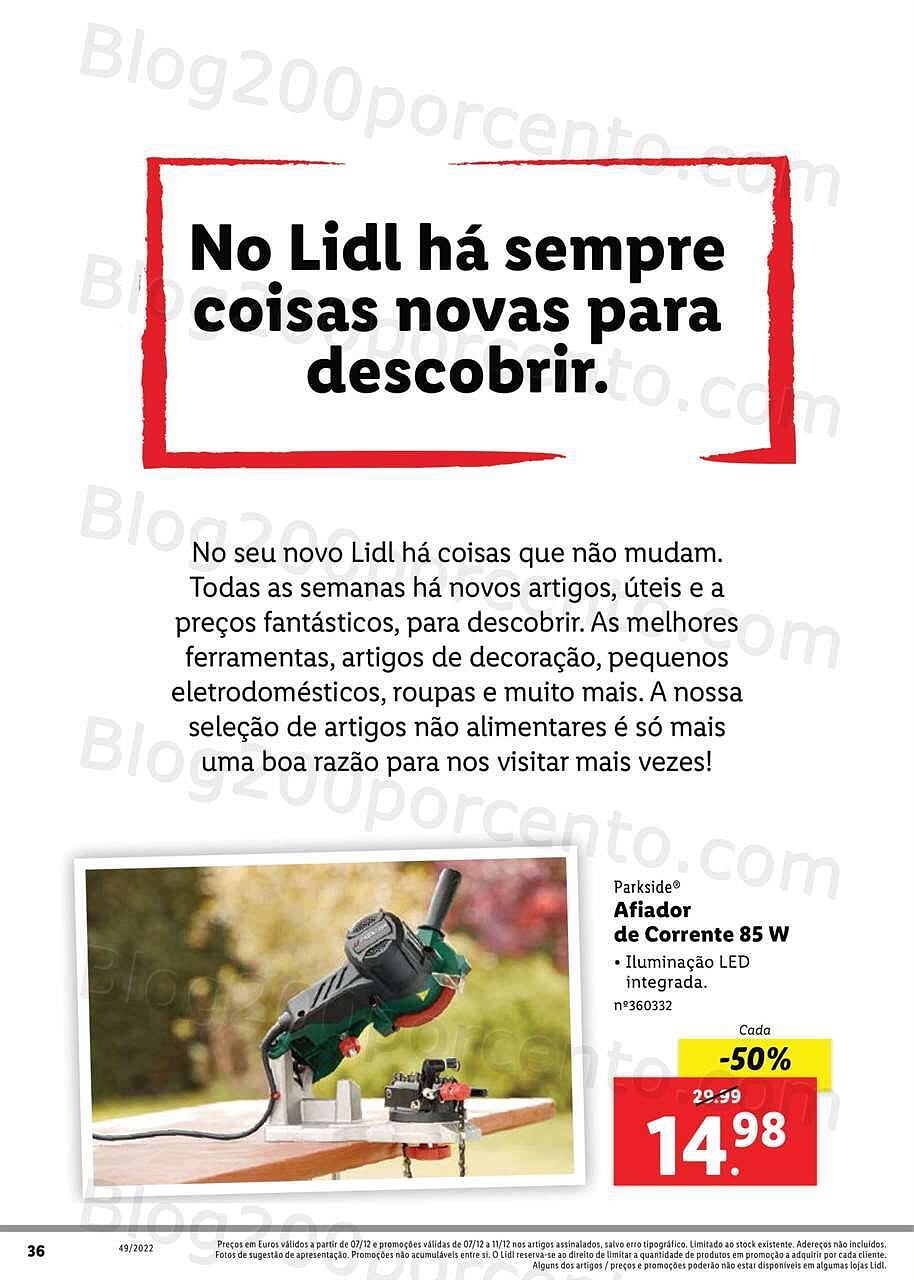 Antevisão Folheto LIDL Aberturas Porto - Rotunda AEP Promoções até 11 dezembro