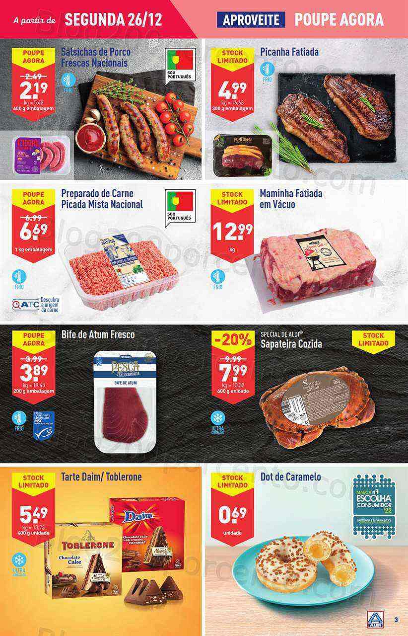 Antevisão Folheto ALDI Promoções de 26 dezembro a 3 janeiro