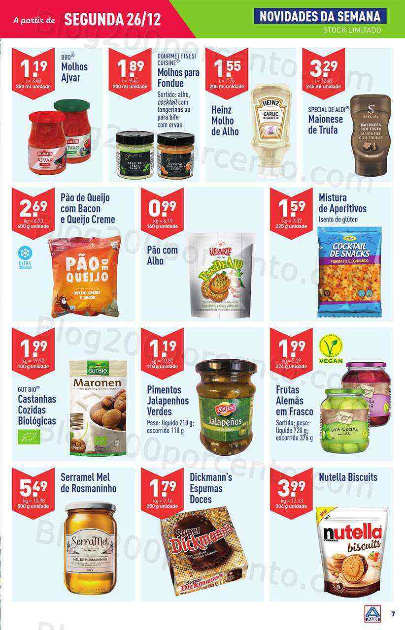 Antevisão Folheto ALDI Promoções de 26 dezembro a 3 janeiro