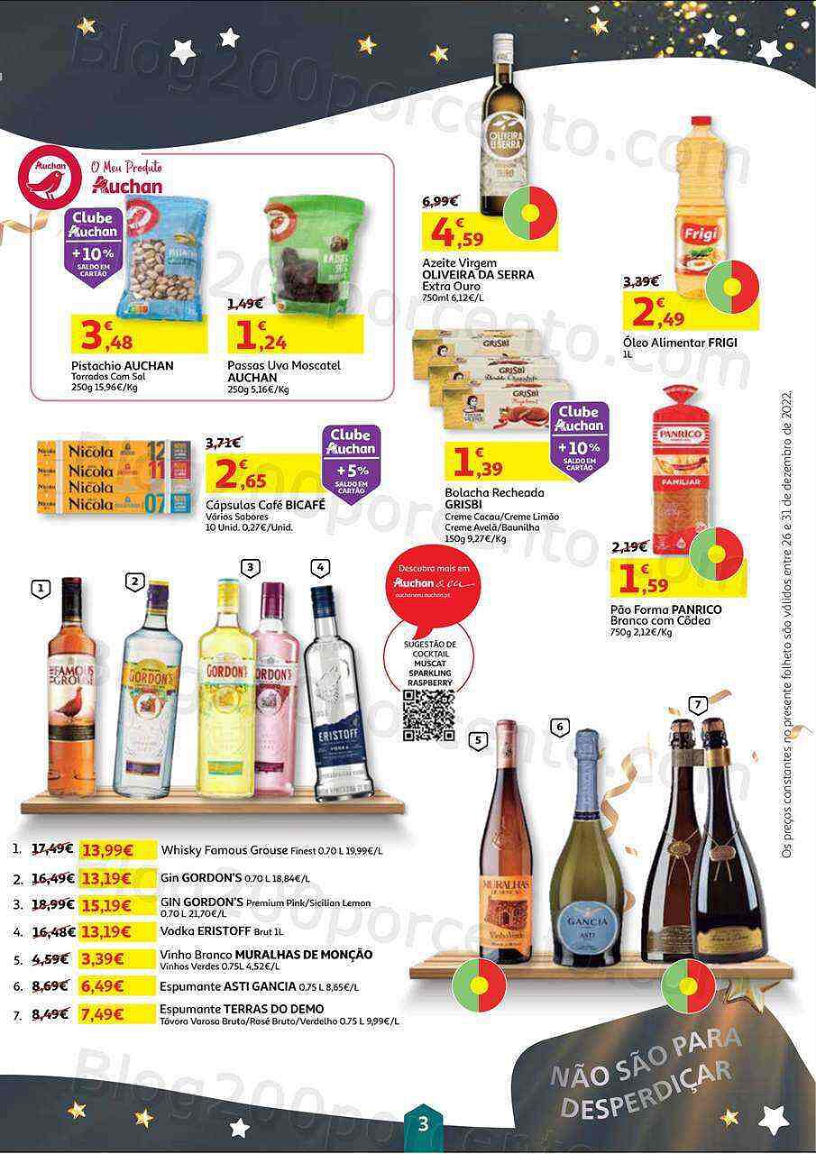 Antevisão Folheto AUCHAN Especial Passagem de Ano Promoções de 26 a 31 dezembro