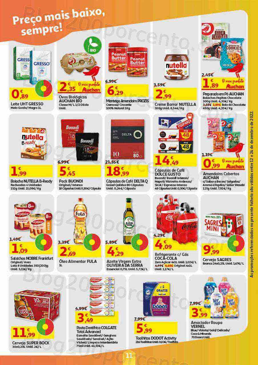 Antevisão Folheto AUCHAN Natal Promoções de 12 a 24 dezembro