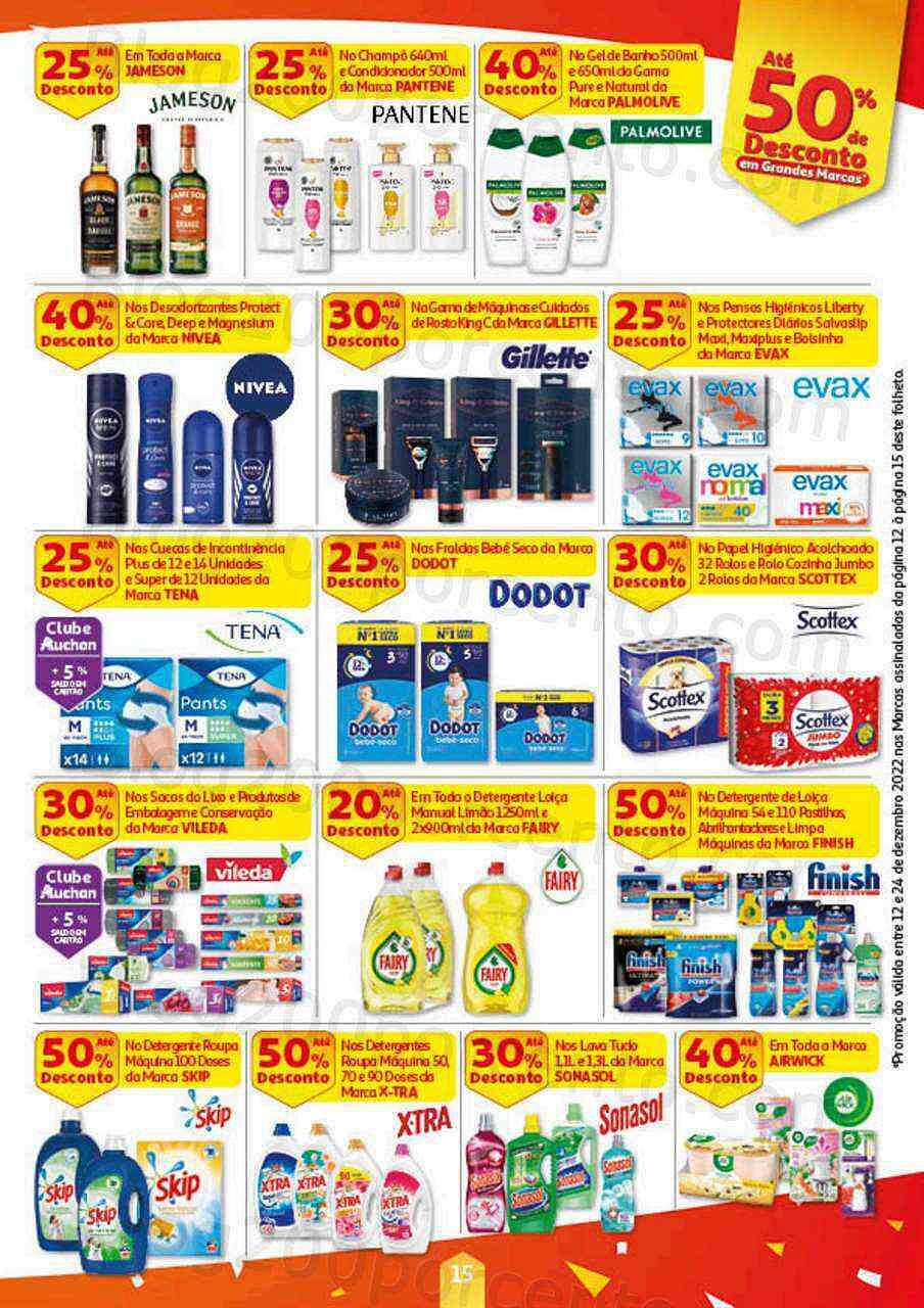 Antevisão Folheto AUCHAN Natal Promoções de 12 a 24 dezembro
