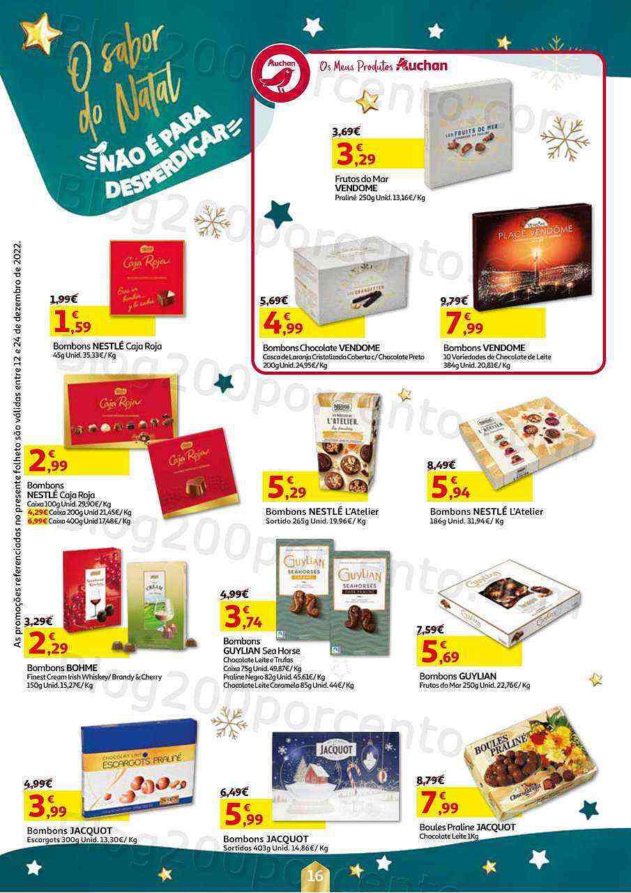 Antevisão Folheto AUCHAN Natal Promoções de 12 a 24 dezembro