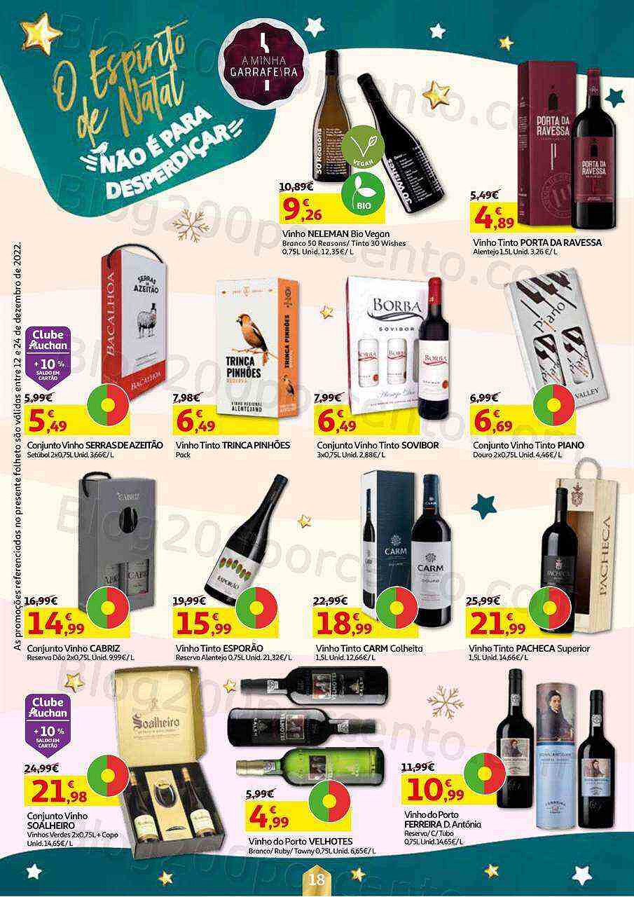 Antevisão Folheto AUCHAN Natal Promoções de 12 a 24 dezembro