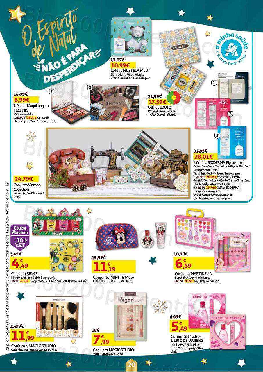 Antevisão Folheto AUCHAN Natal Promoções de 12 a 24 dezembro