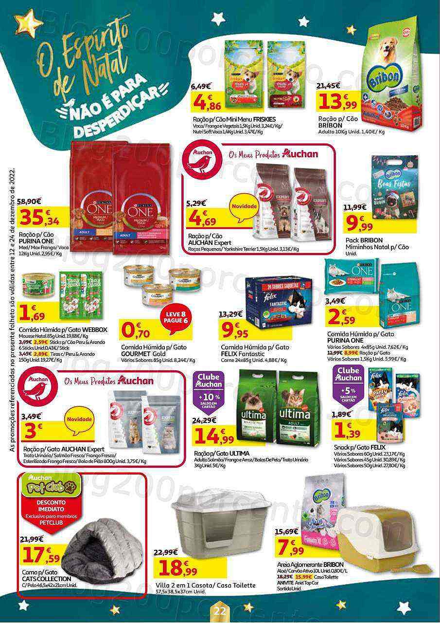 Antevisão Folheto AUCHAN Natal Promoções de 12 a 24 dezembro