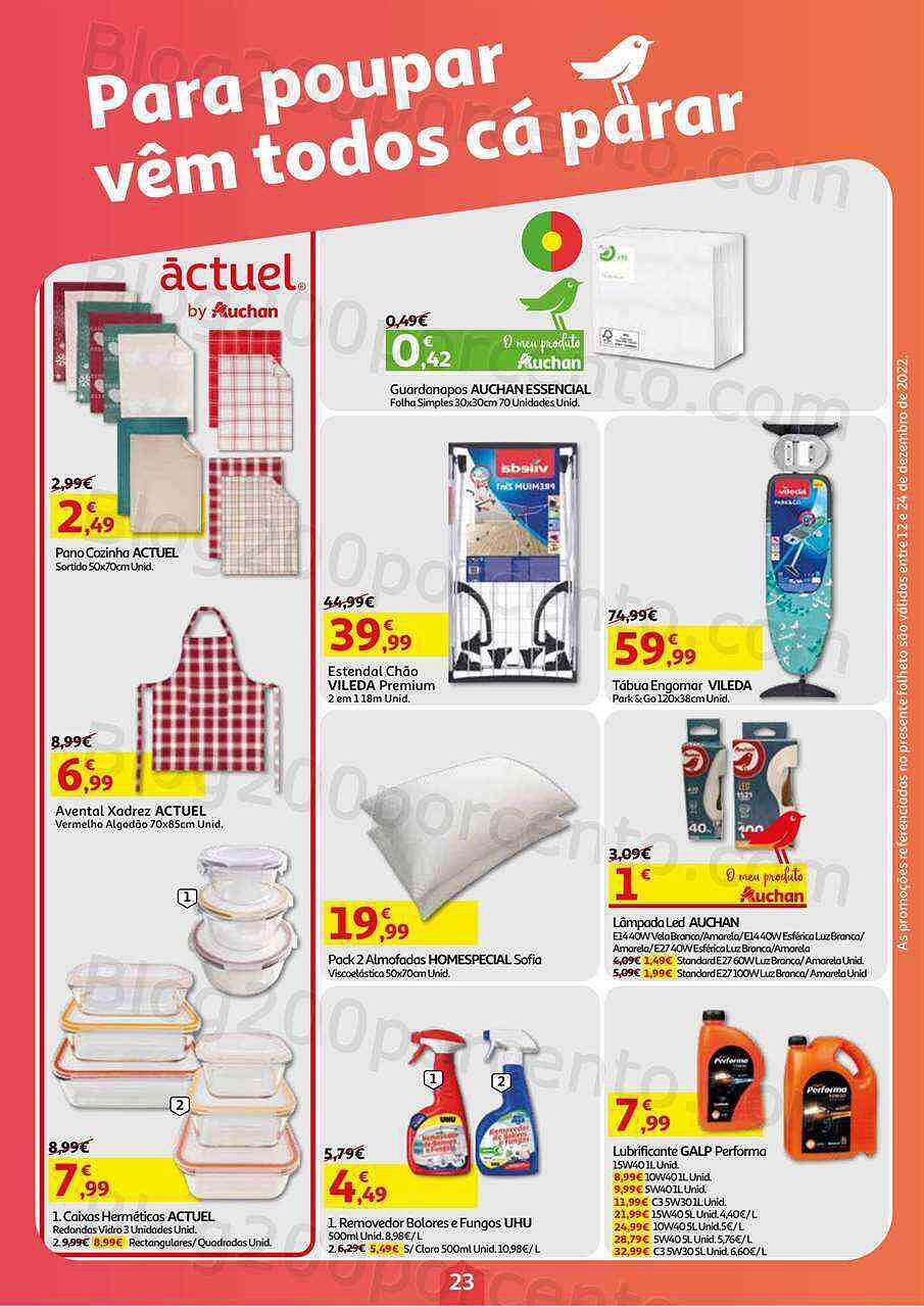 Antevisão Folheto AUCHAN Natal Promoções de 12 a 24 dezembro