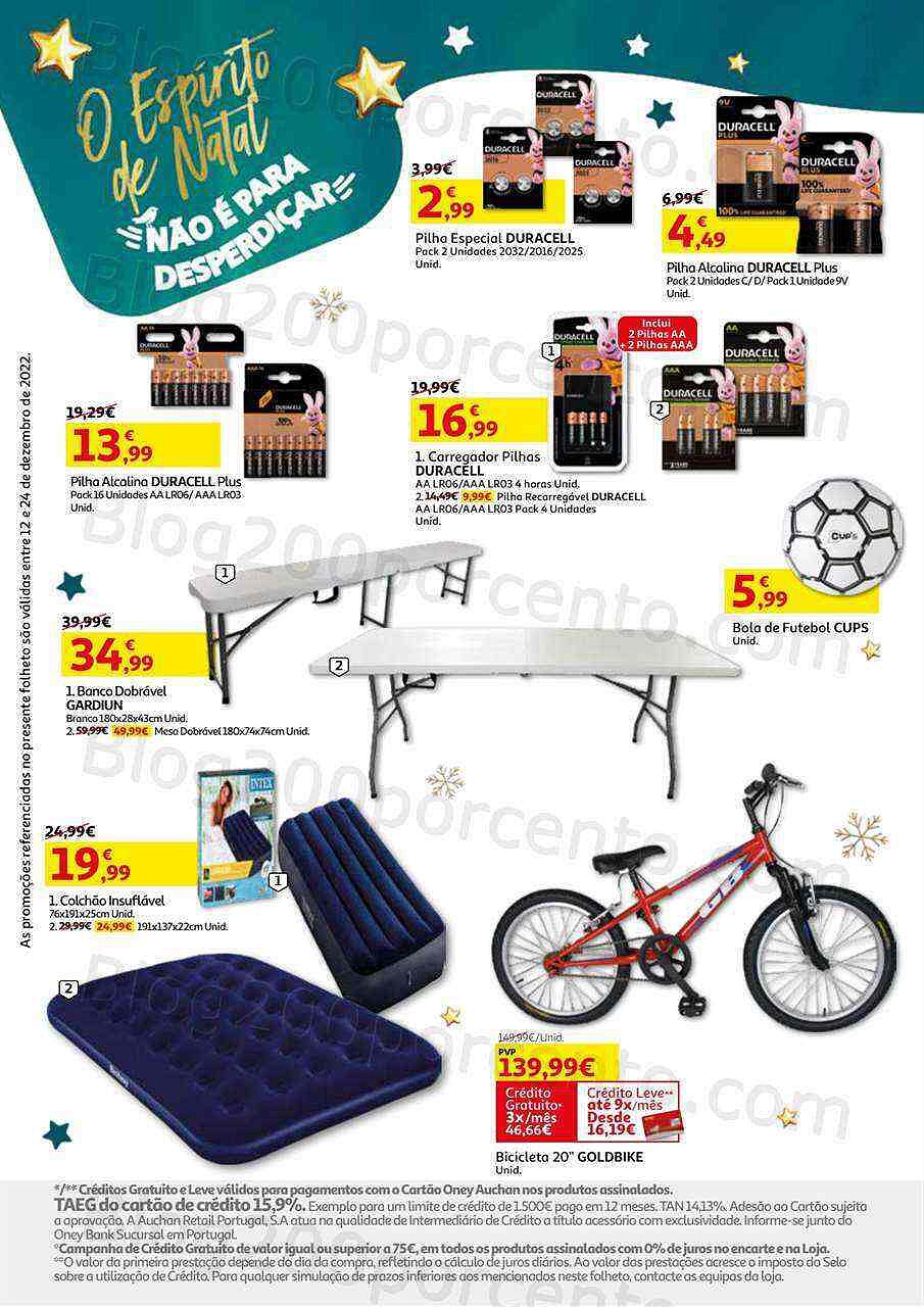 Antevisão Folheto AUCHAN Natal Promoções de 12 a 24 dezembro