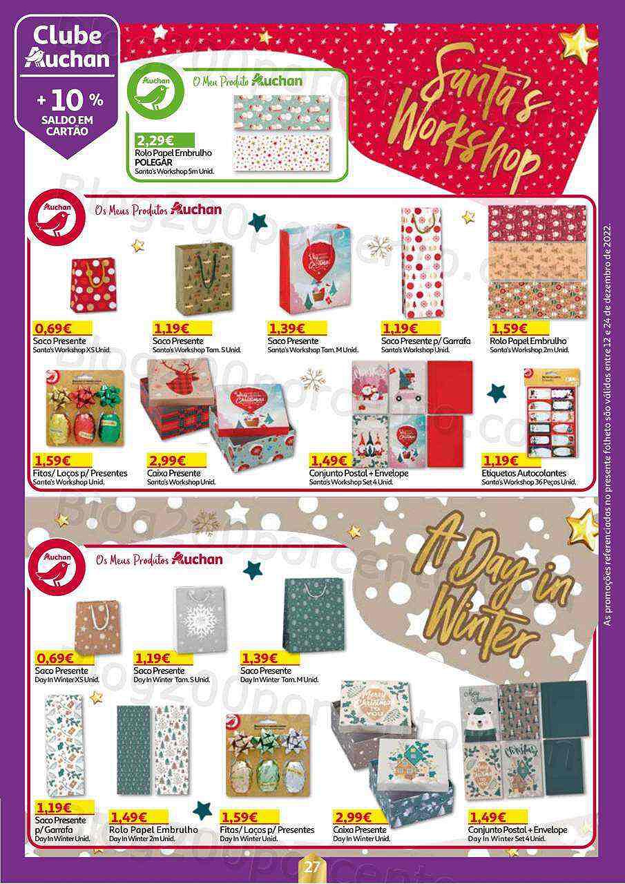 Antevisão Folheto AUCHAN Natal Promoções de 12 a 24 dezembro