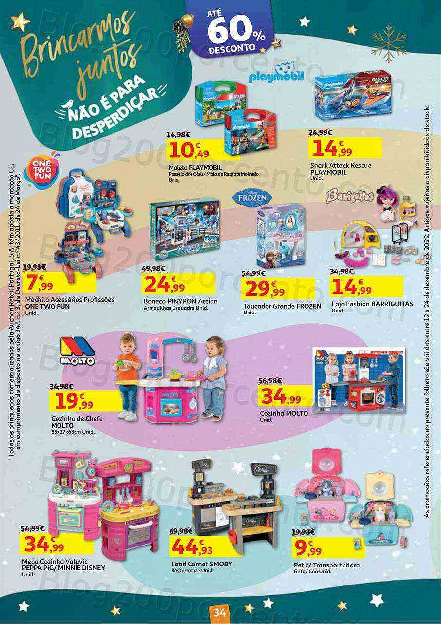 Antevisão Folheto AUCHAN Natal Promoções de 12 a 24 dezembro