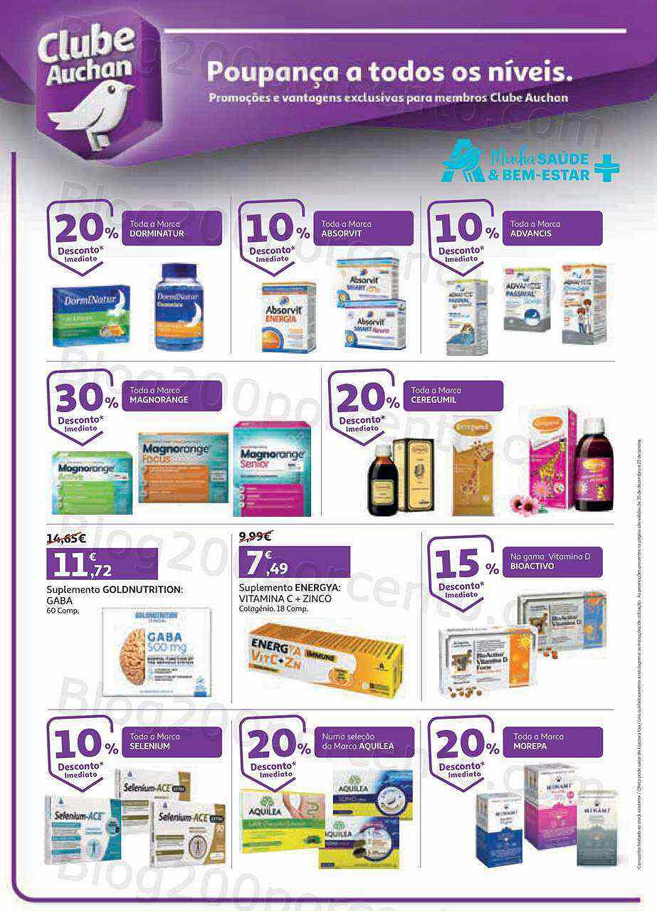 Antevisão Folheto AUCHAN Saúde e Bem-Estar Promoções de 26 dezembro a 22 janeiro