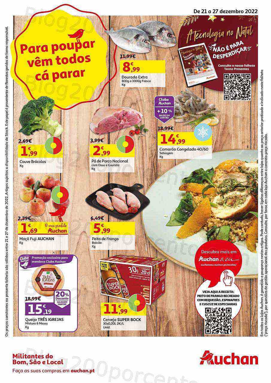 Antevisão Folheto AUCHAN Promoções de 21 a 27 dezembro