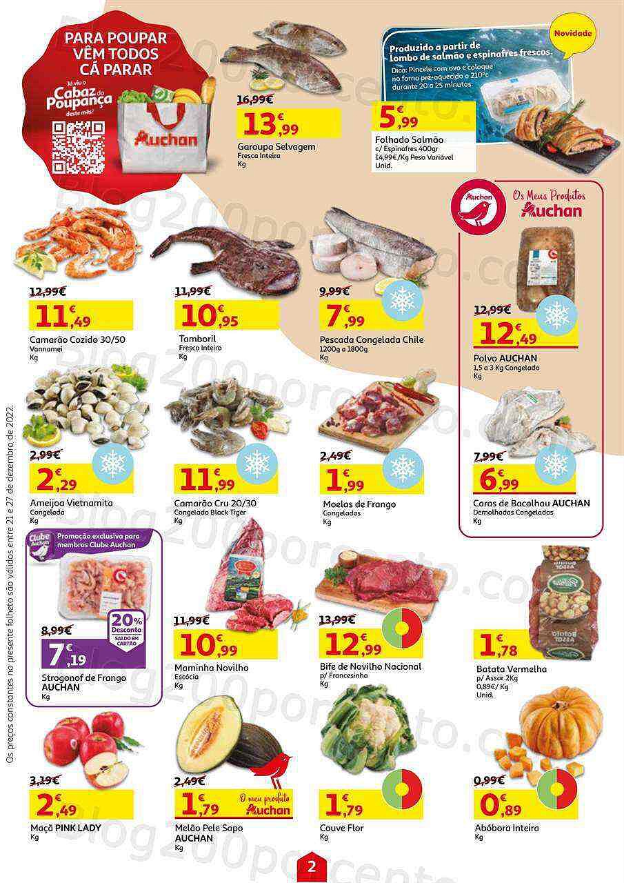 Antevisão Folheto AUCHAN Promoções de 21 a 27 dezembro