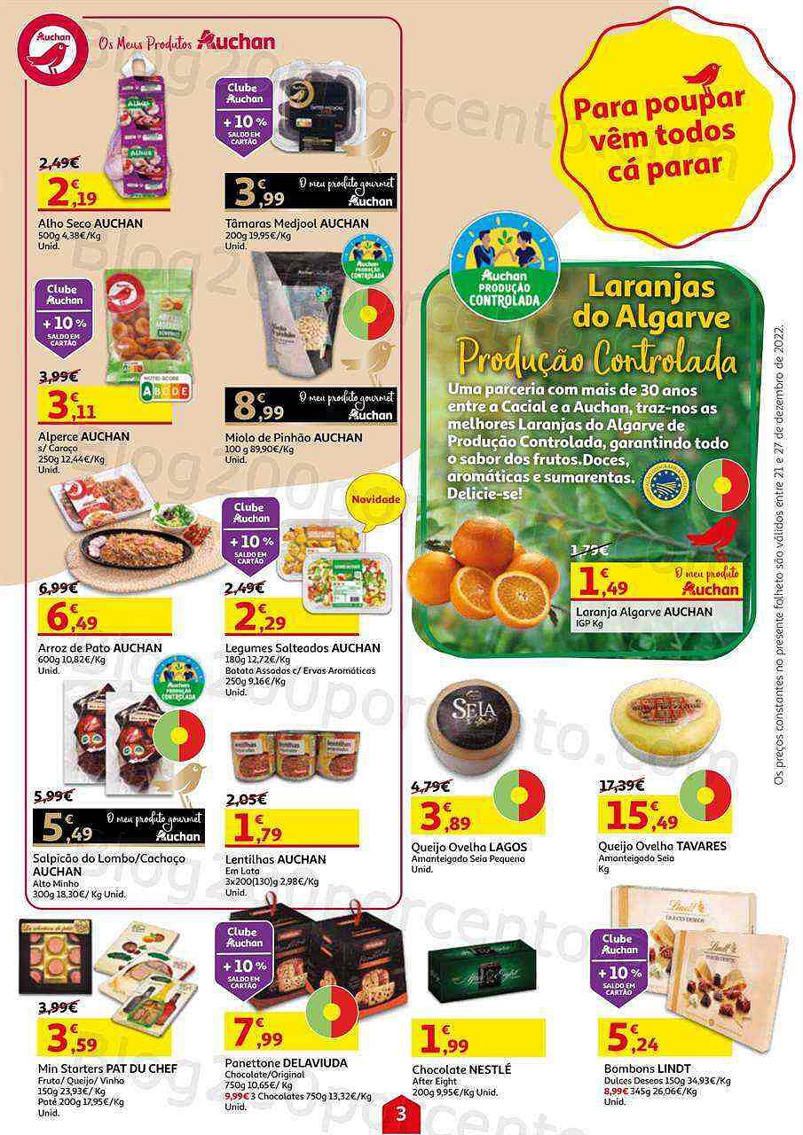 Antevisão Folheto AUCHAN Promoções de 21 a 27 dezembro