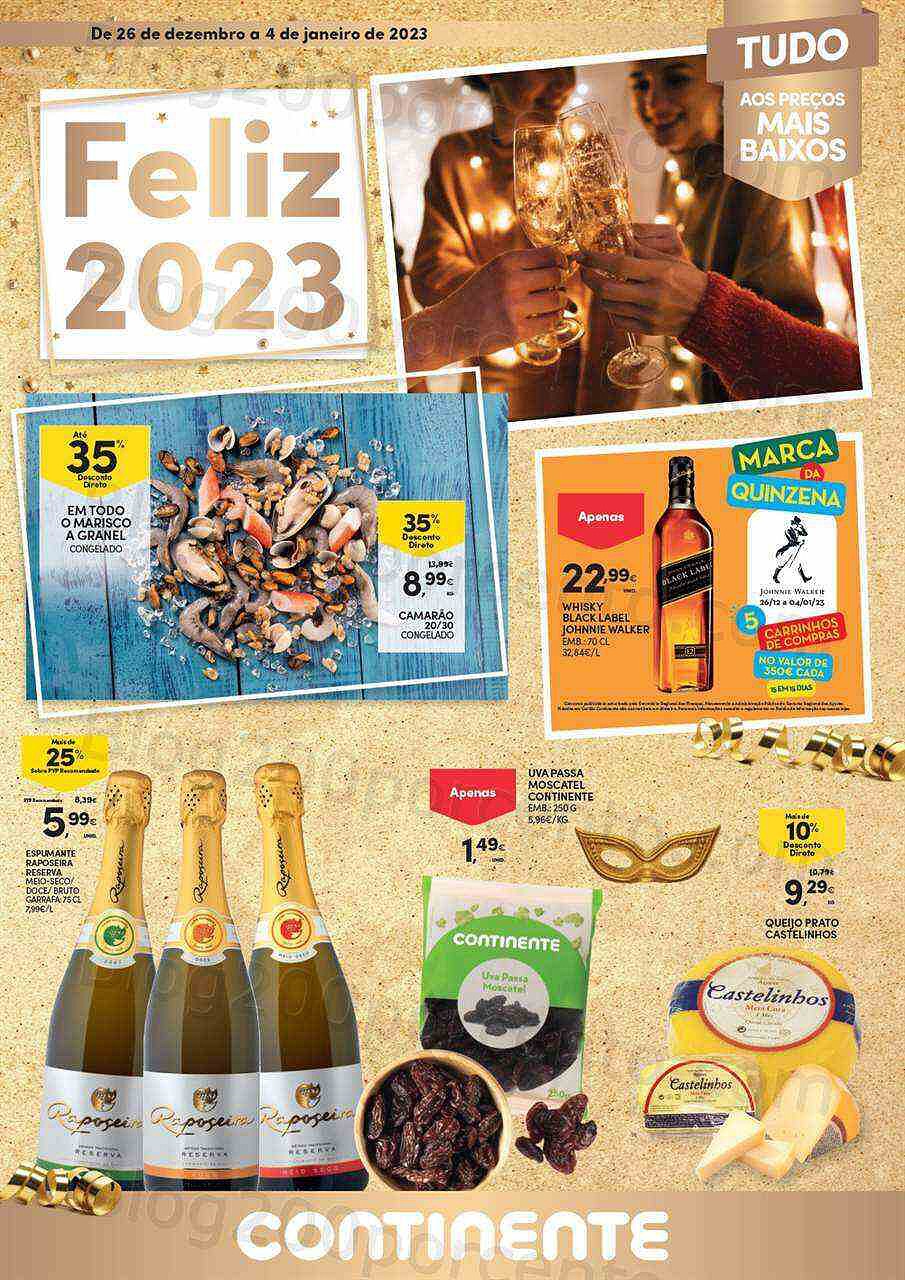 Antevisão Folheto CONTINENTE Fim de Ano - 26 dezembro a 4 janeiro