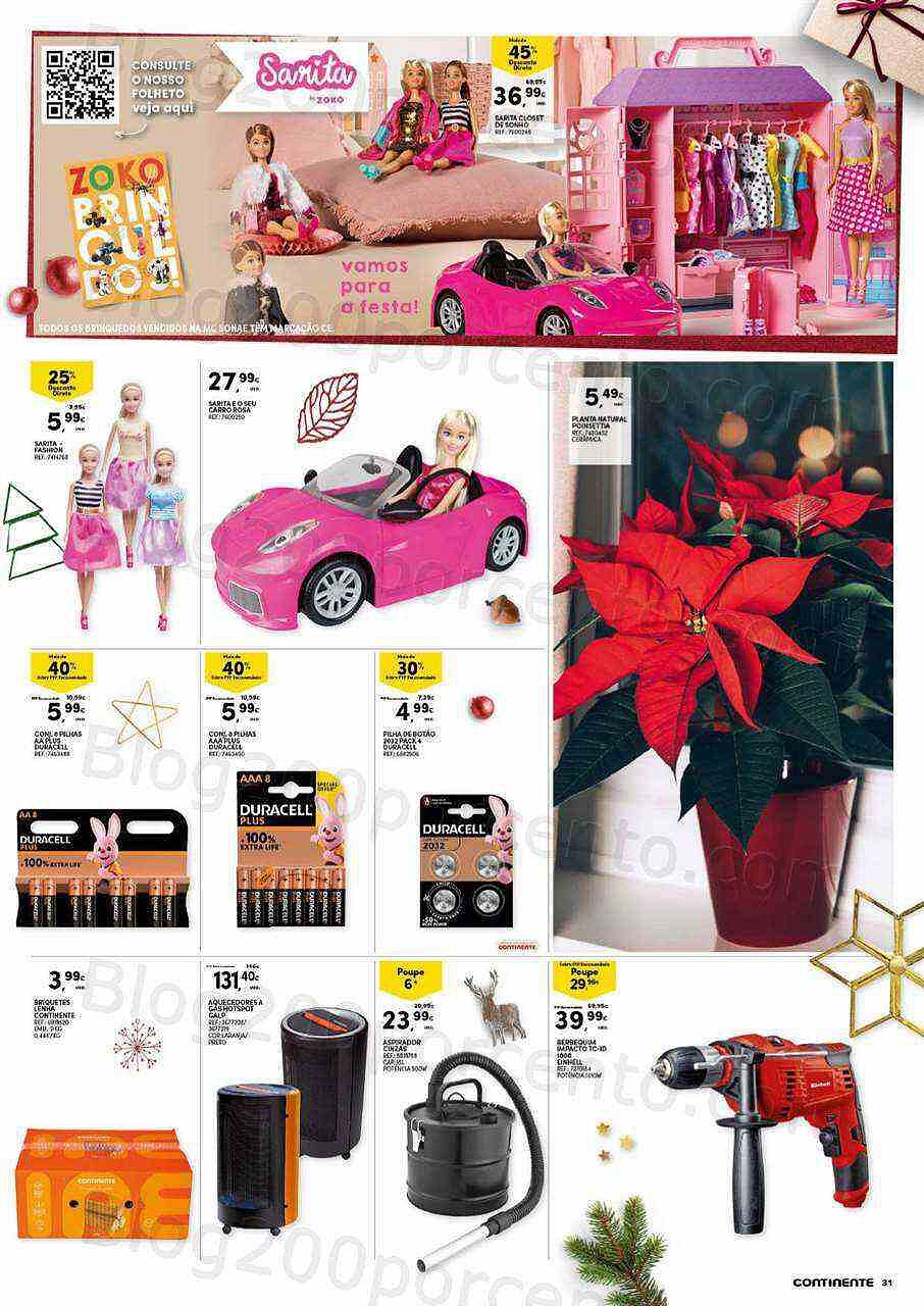 Antevisão Folheto CONTINENTE Bazar Promoções de 13 a 26 dezembro