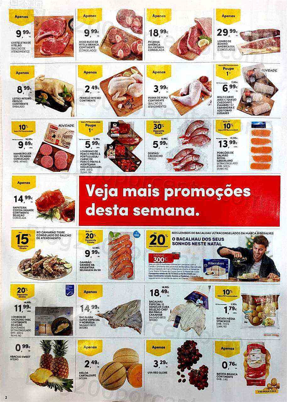 Antevisão Folheto CONTINENTE Promoções Fim de Semana - 16 a 19 dezembro