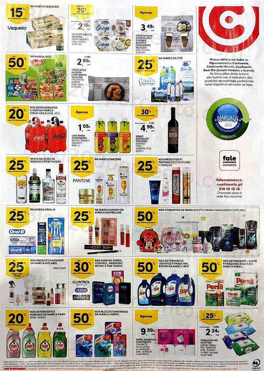 Antevisão Folheto CONTINENTE Promoções Fim de Semana - 16 a 19 dezembro