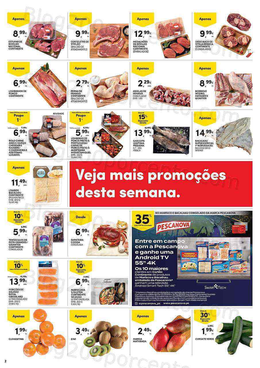 Antevisão Folheto CONTINENTE Promoções Fim de Semana - 9 a 12 dezembro