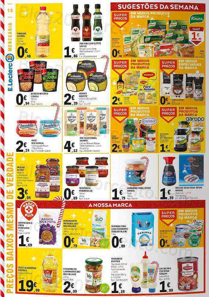 Antevisão Folheto E-LECLERC Promoções de 21 a 31 dezembro