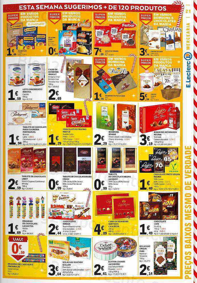 Antevisão Folheto E-LECLERC Promoções de 21 a 31 dezembro