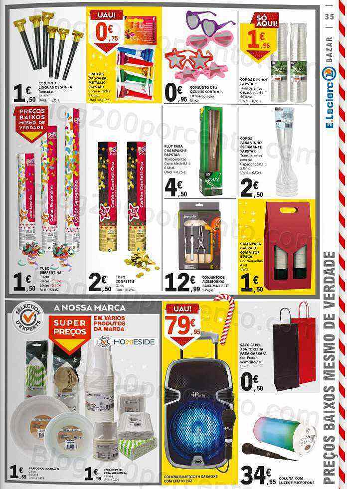Antevisão Folheto E-LECLERC Promoções de 21 a 31 dezembro