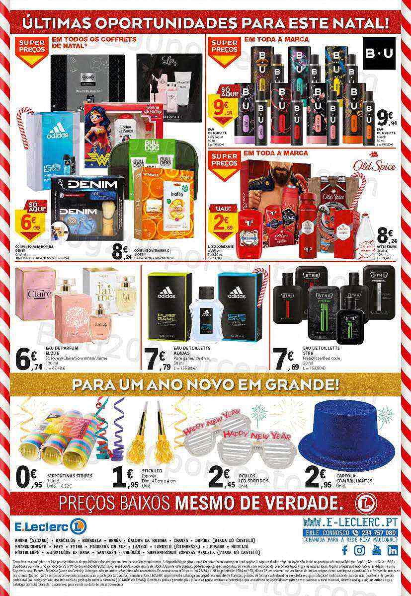 Antevisão Folheto E-LECLERC Promoções de 21 a 31 dezembro