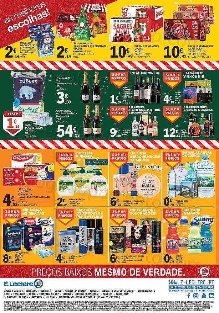 Antevisão Folheto E-LECLERC0 Promoções Fim de Semana - 23 a 25 dezembro