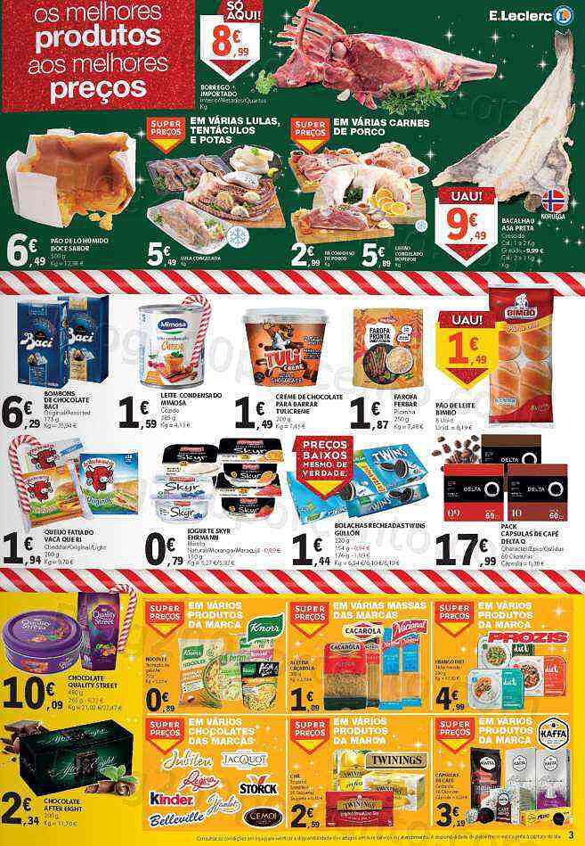 Antevisão Folheto E-LECLERC Promoções Fim de Semana - 16 a 18 dezembro