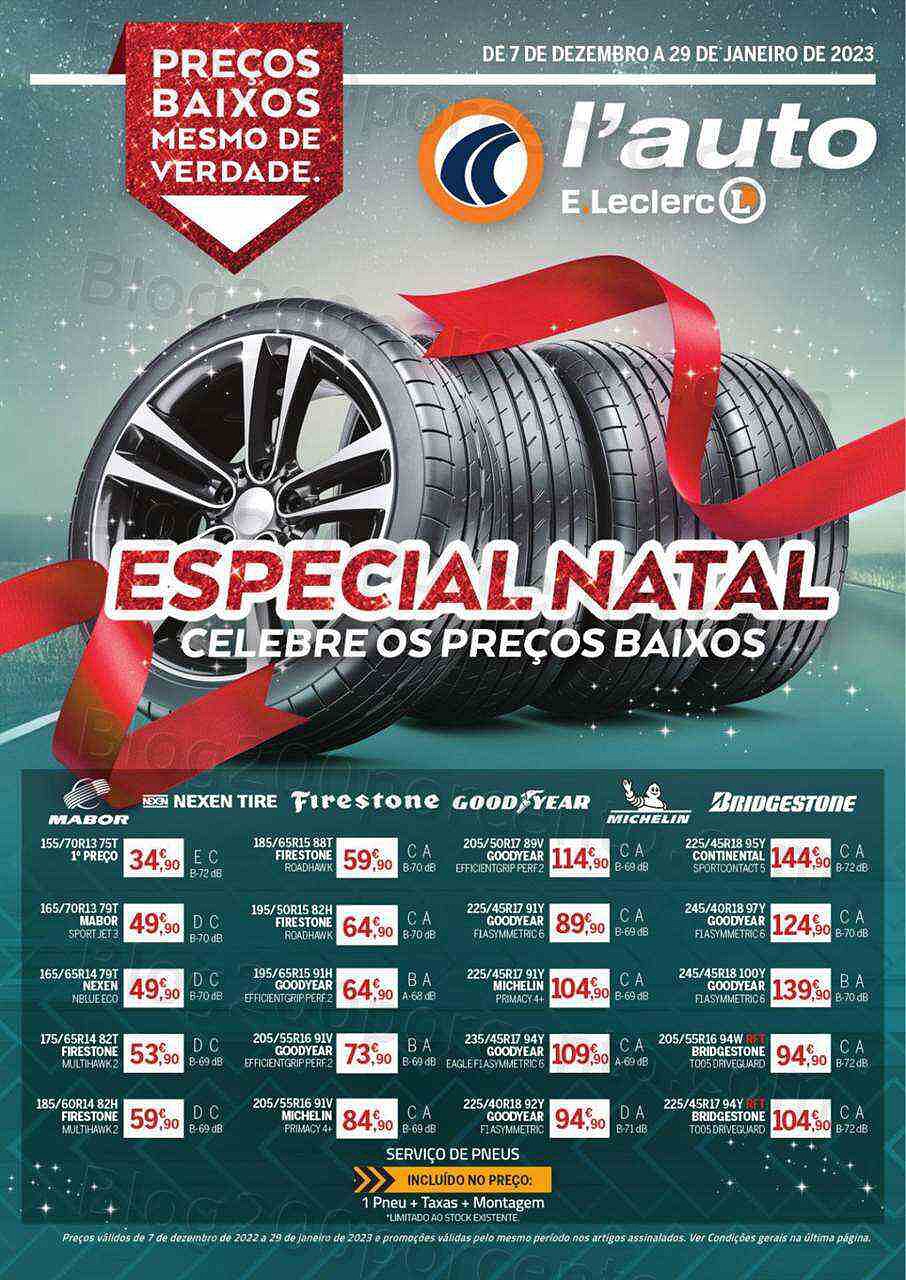 Antevisão Folheto E-LECLERC Auto Promoções de 7 dezembro a 29 janeiro