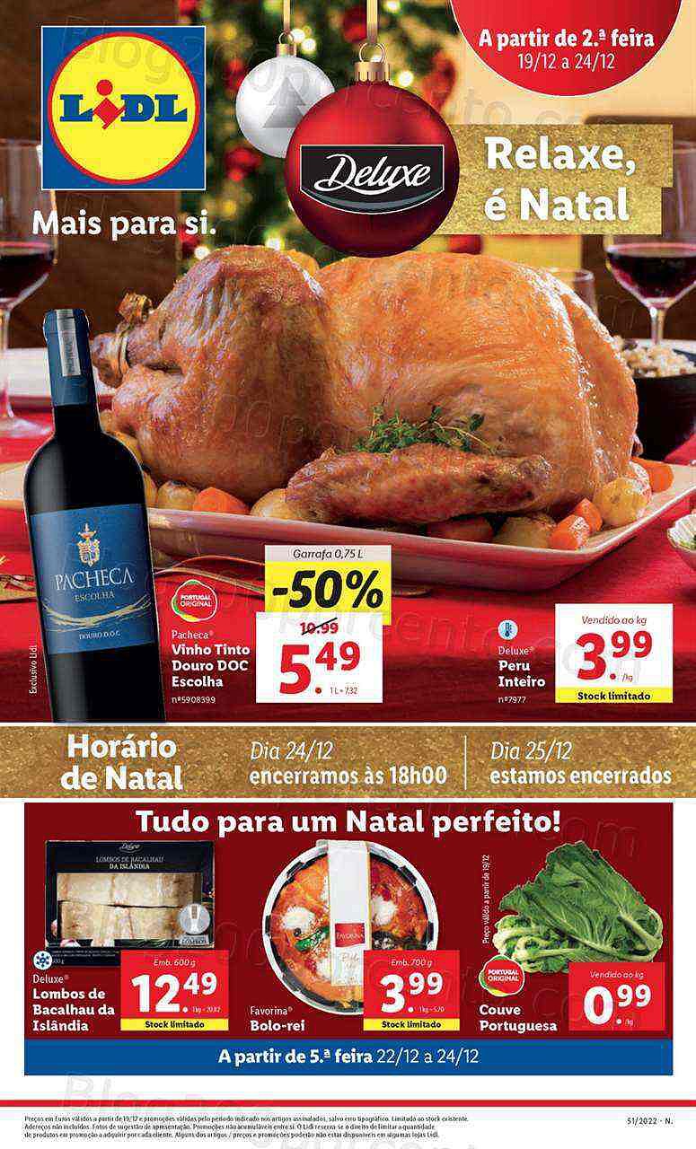 Antevisão Folheto LIDL Promoções de 19 a 24 dezembo - Edição Digital e Completa