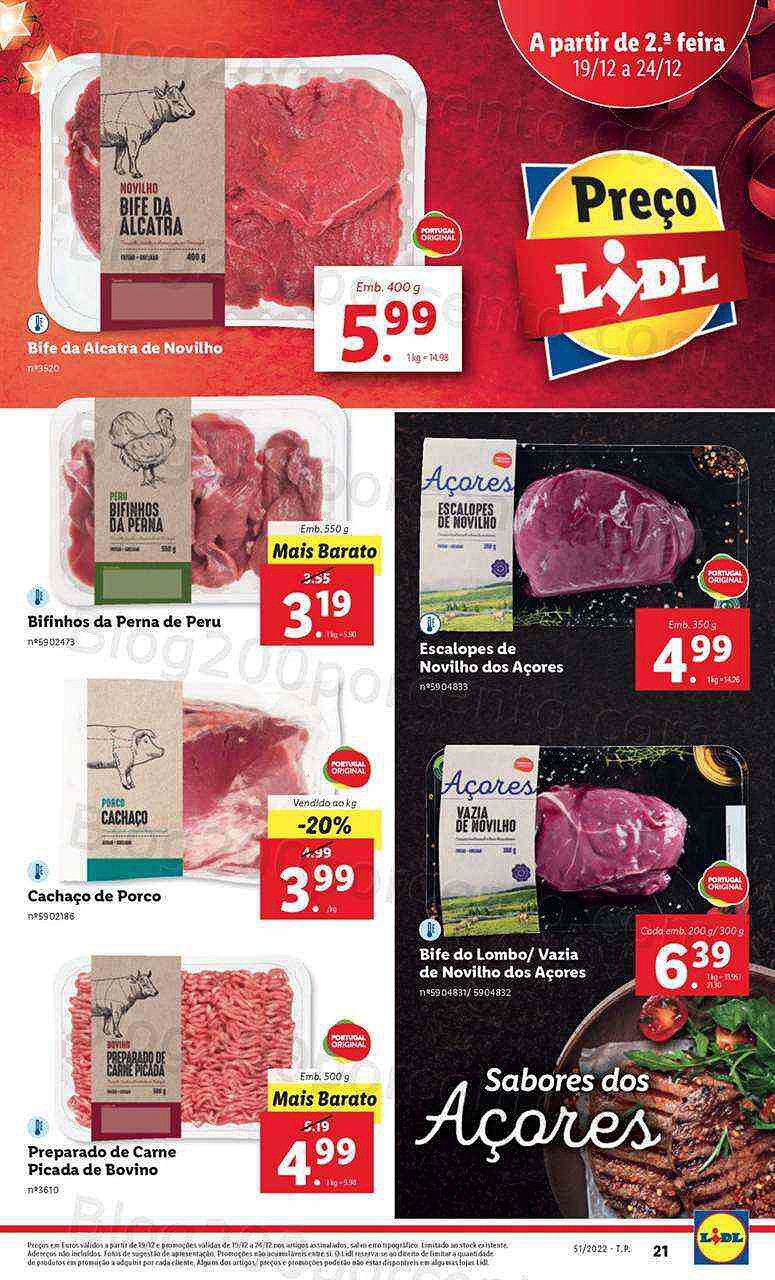 Antevisão Folheto LIDL Promoções de 19 a 24 dezembo - Edição Digital e Completa