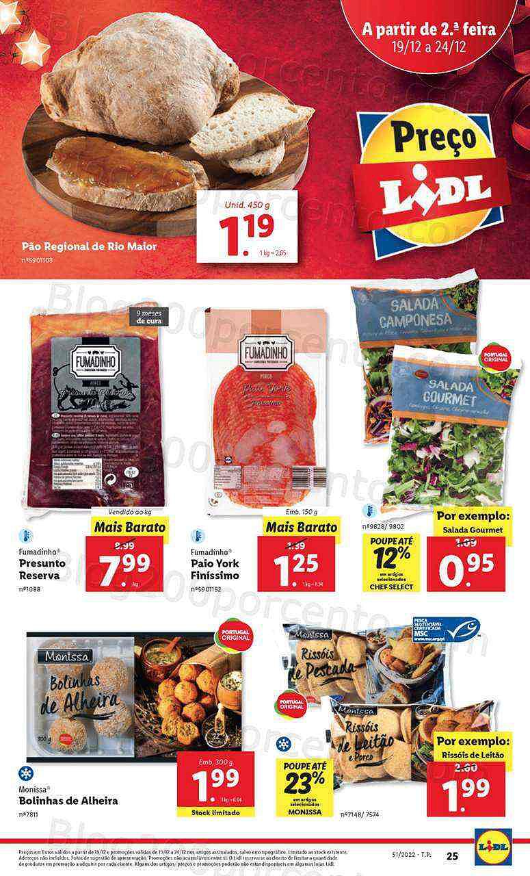 Antevisão Folheto LIDL Promoções de 19 a 24 dezembo - Edição Digital e Completa