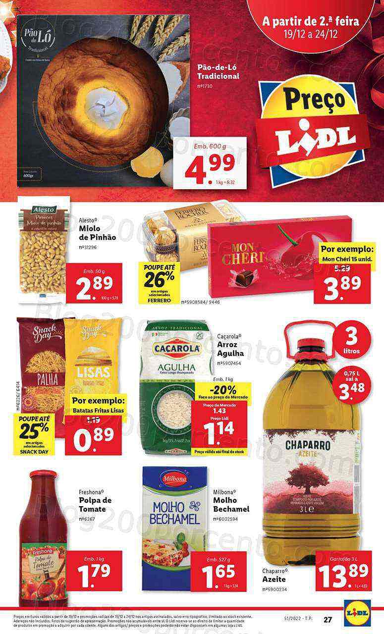 Antevisão Folheto LIDL Promoções de 19 a 24 dezembo - Edição Digital e Completa