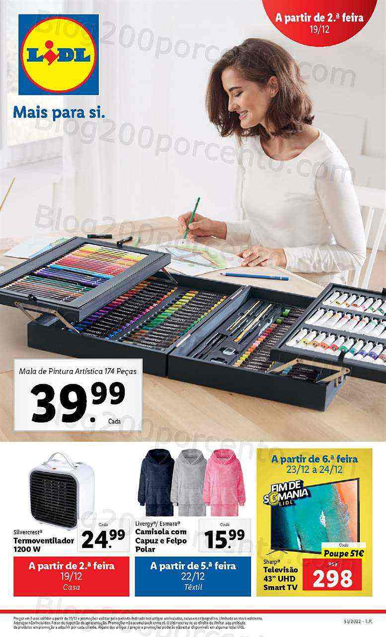 Antevisão Folheto LIDL Promoções de 19 a 24 dezembo - Edição Digital e Completa