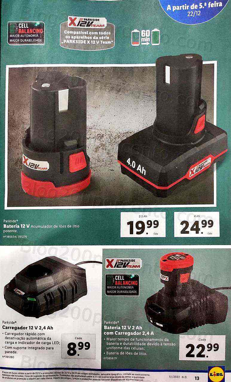 Antevisão Folheto LIDL Bazar Promoções a Partir de 22 dezembro