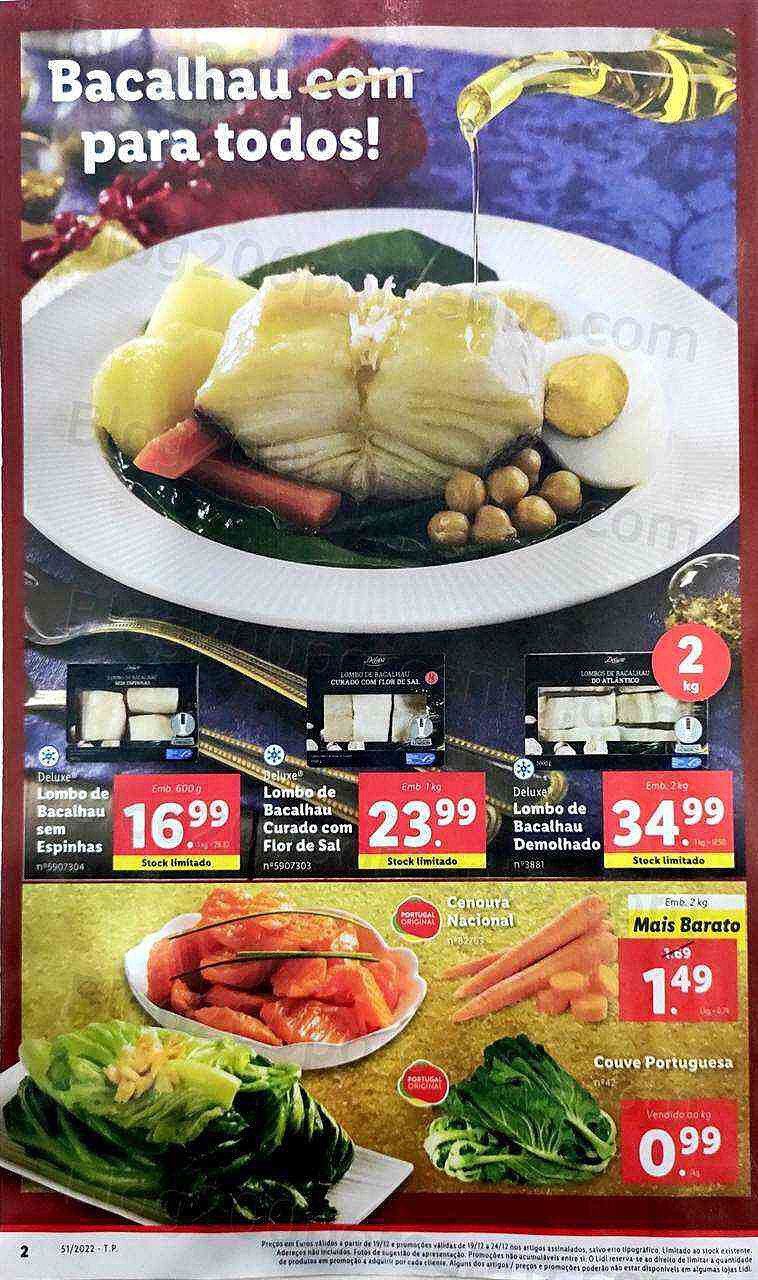 Antevisão Folheto LIDL Natal Promoções de 19 a 24 dezembro