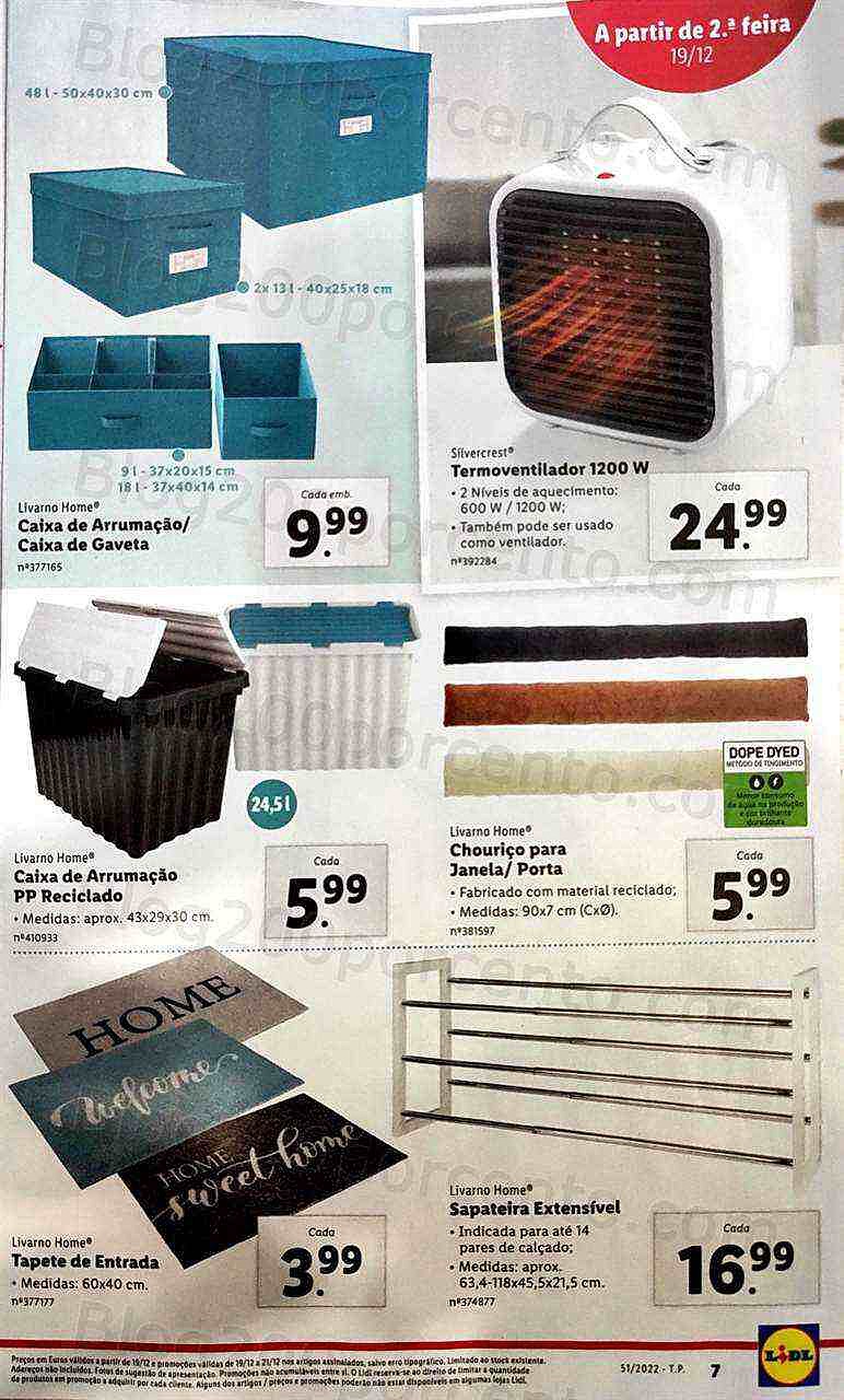 Antevisão Folheto LIDL Bazar Promoções a Partir de 19 dezembro