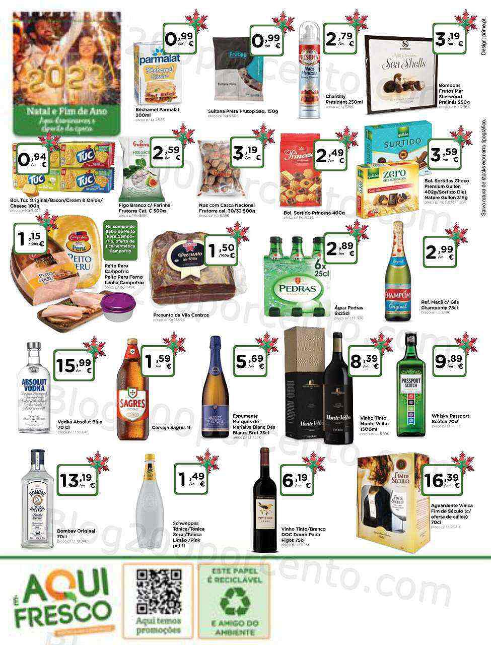 Antevisão Folheto AQUI É FRESCO Natal e Ano Novo Promoções de 14 a 31 dezembro