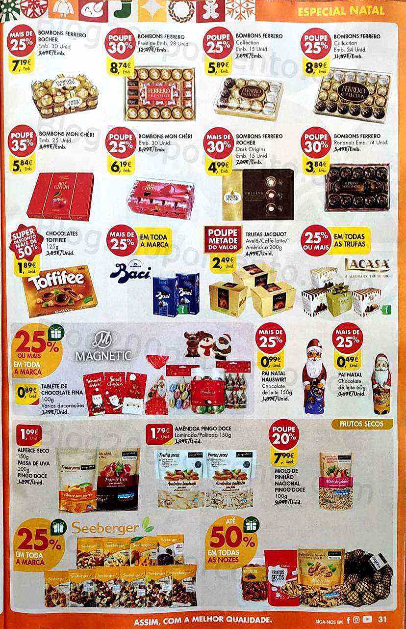 Antevisão Folheto PINGO DOCE Lojas Médias Promoções de 20 a 26 dezembro