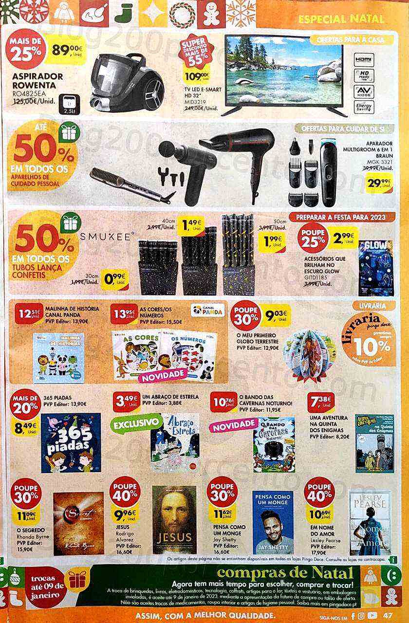 Antevisão Folheto PINGO DOCE Lojas Médias Promoções de 20 a 26 dezembro
