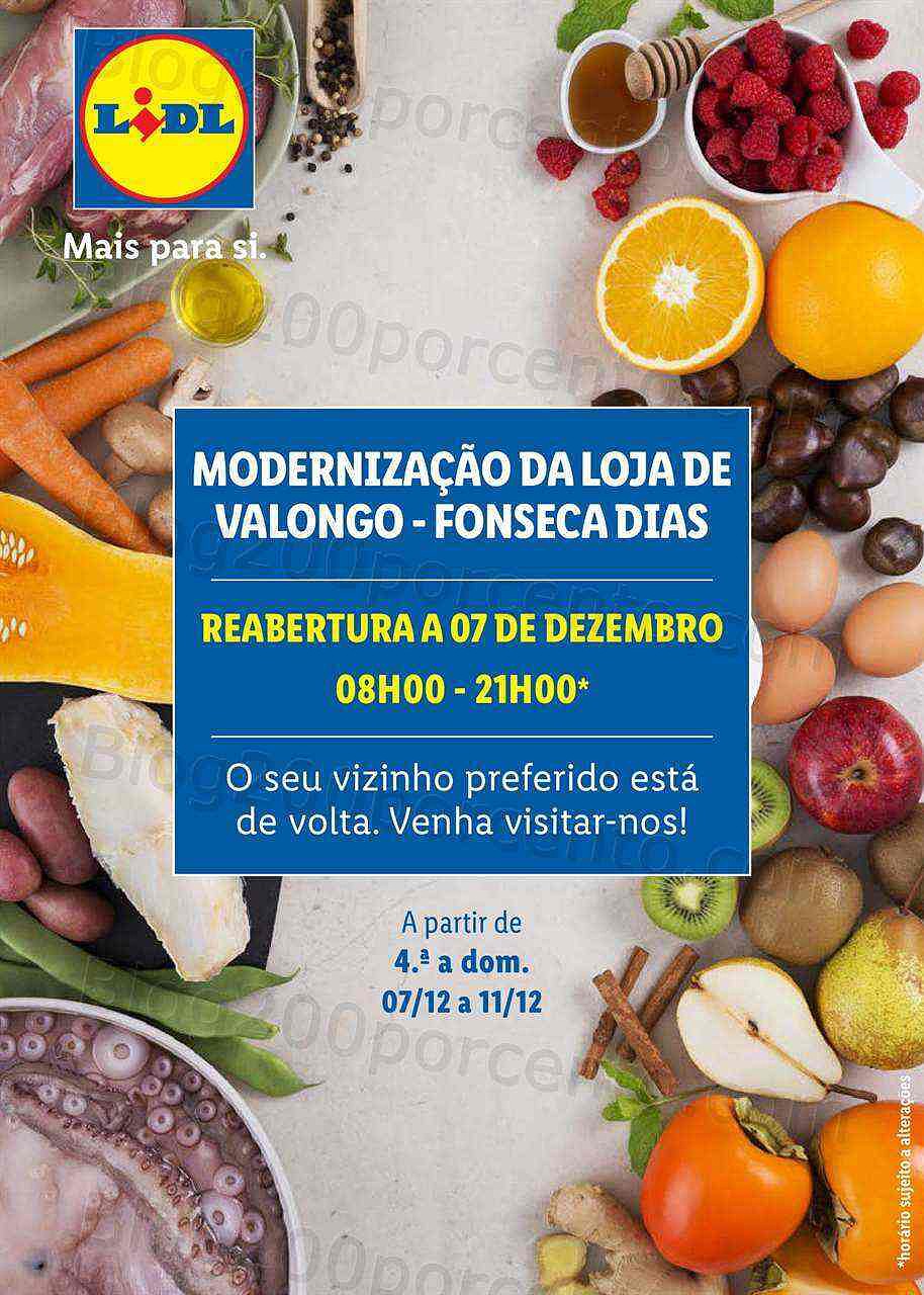 Antevisão Folheto LIDL Reaberturas Valongo Promoções até 11 dezembro
