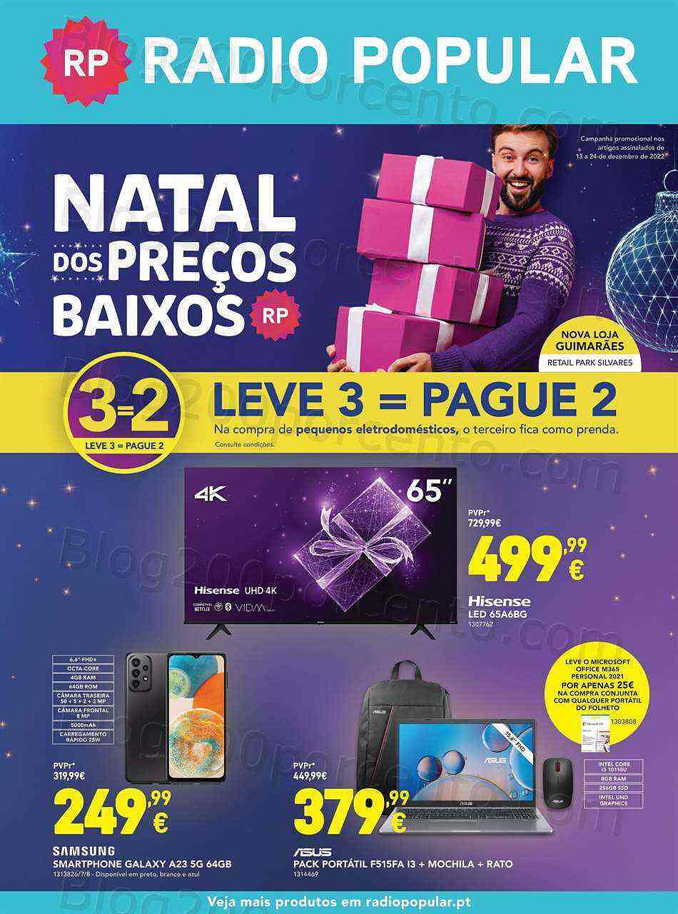 Antevisão Folheto RADIO POPULAR Natal Promoções de 13 a 24 dezembro